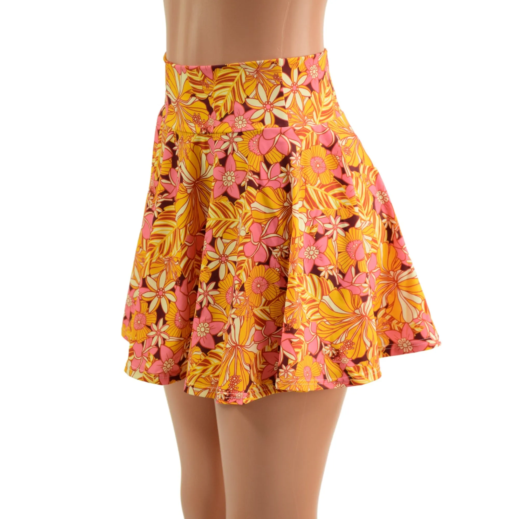 "What the Floral" Mini Rave Skirt