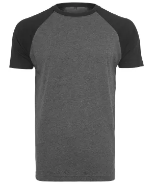 Raglan contrast tee | Charcoal/Black