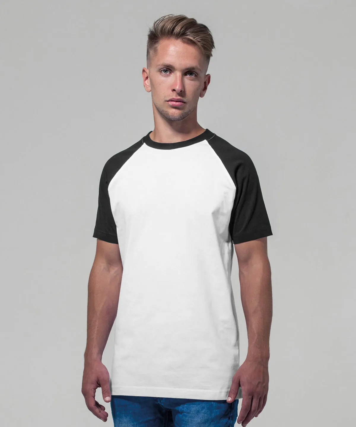 Raglan contrast tee | White/Red