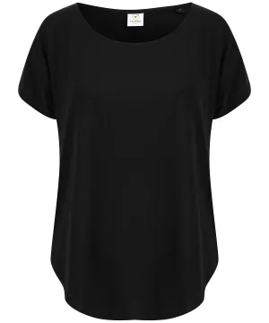 Scoop neck T | Black