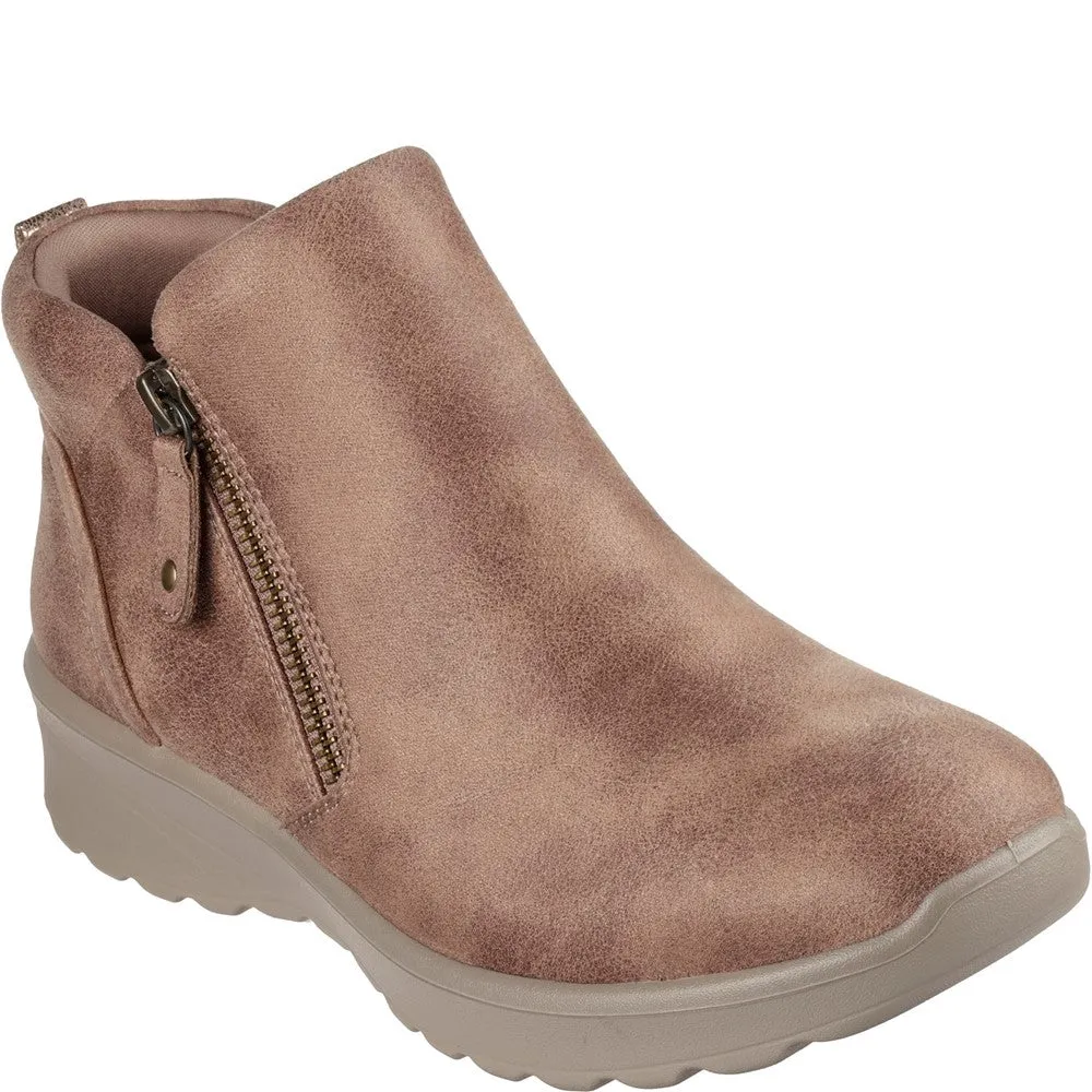 Skechers Lovely Vibe Fall In Bloom Ankle Boots