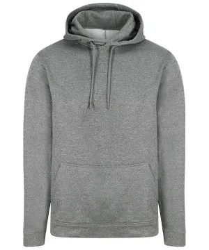 Sports polyester hoodie | Grey Melange