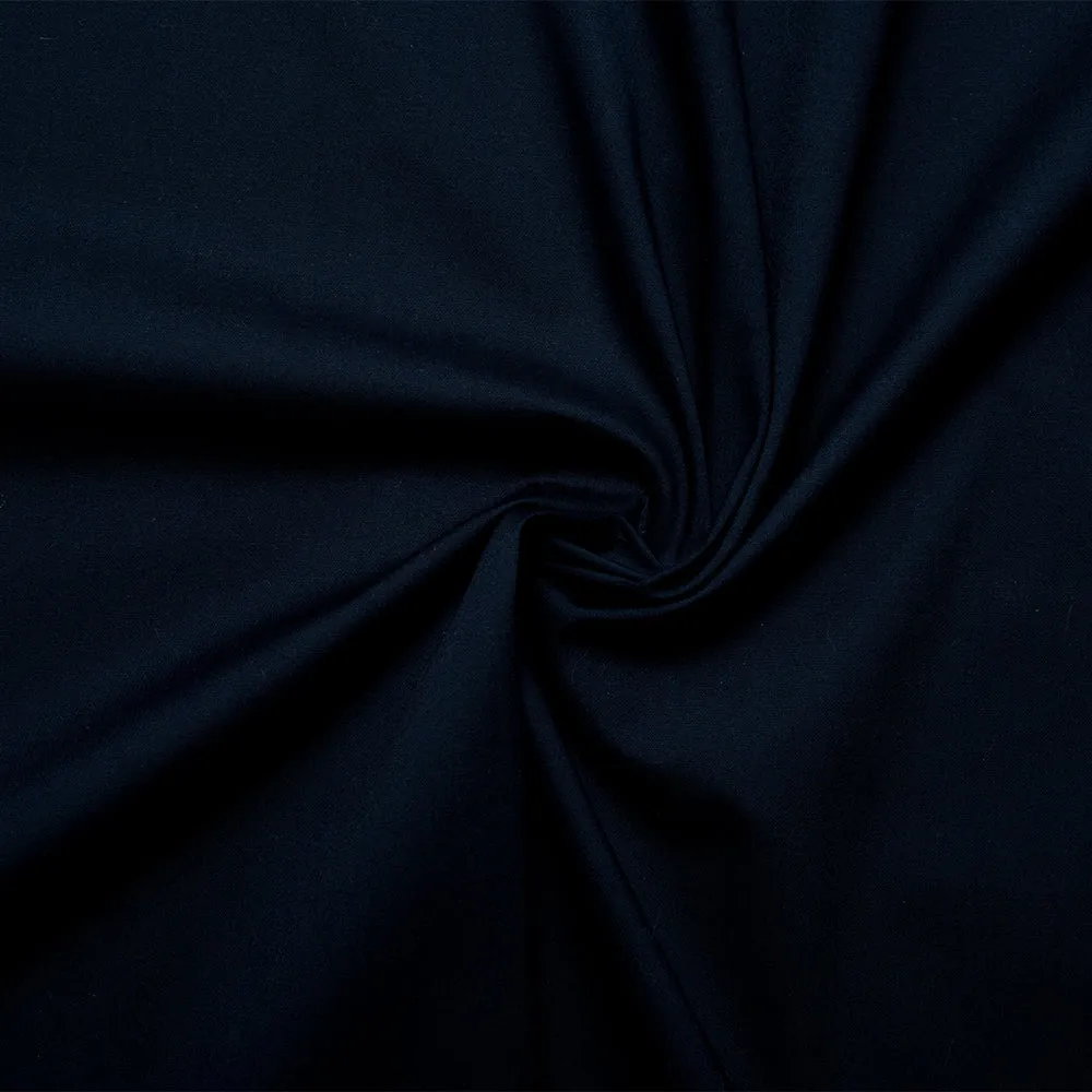 Stretch Poplin - Navy