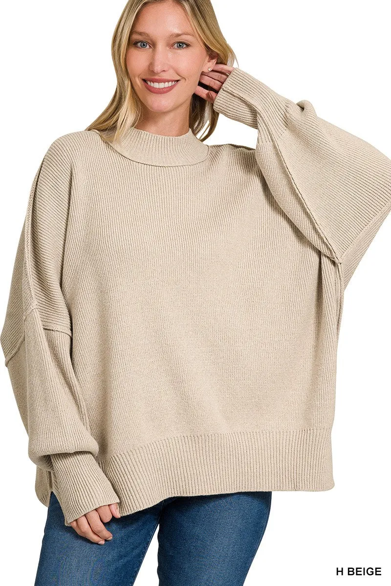 The Monica Side Slit Sweater - Final Sale