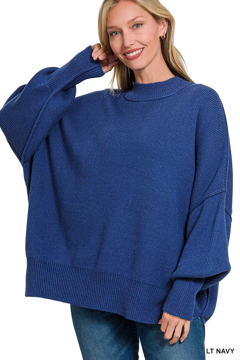 The Monica Side Slit Sweater**