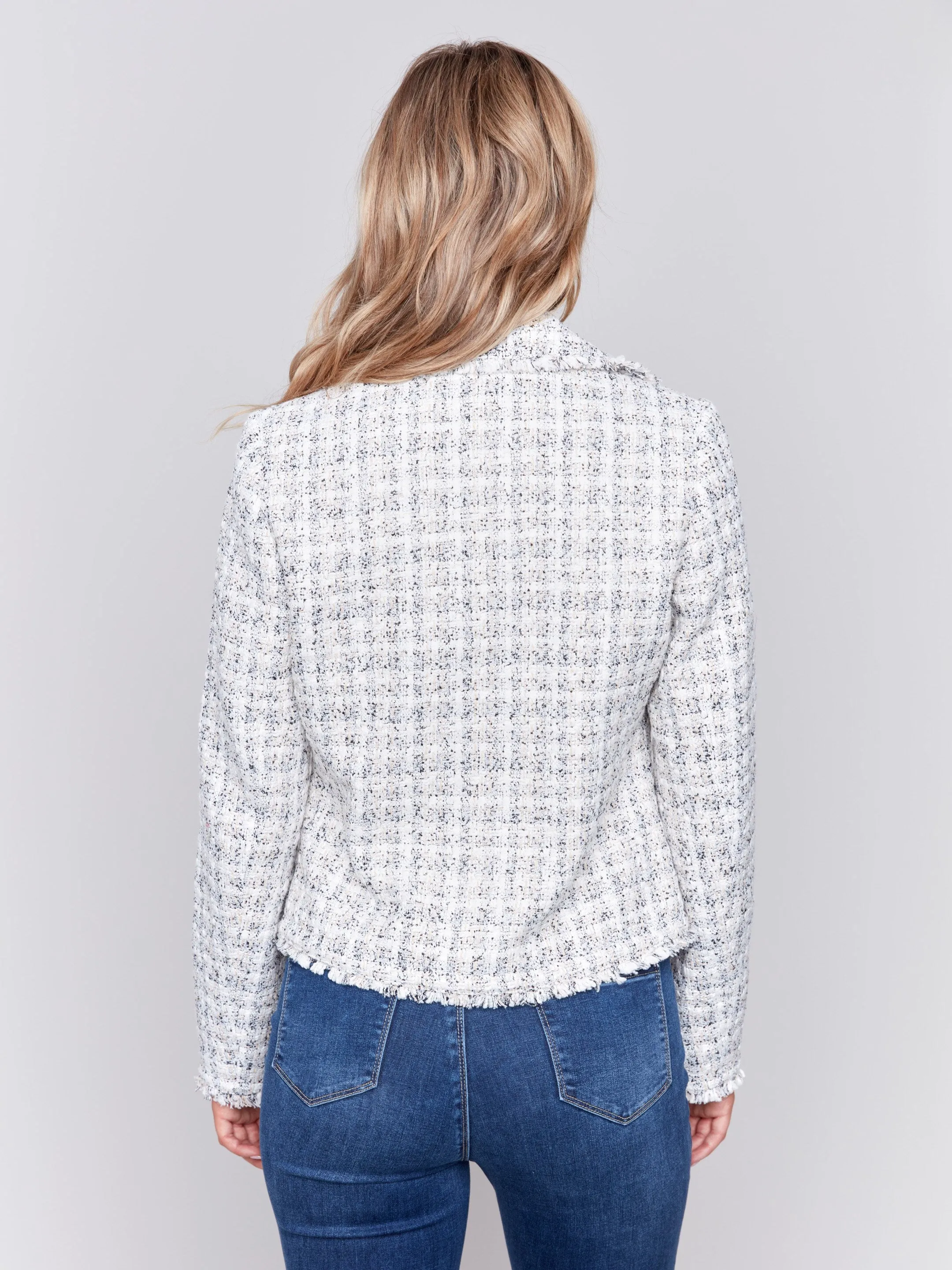 Tweed Perfecto Jacket - White