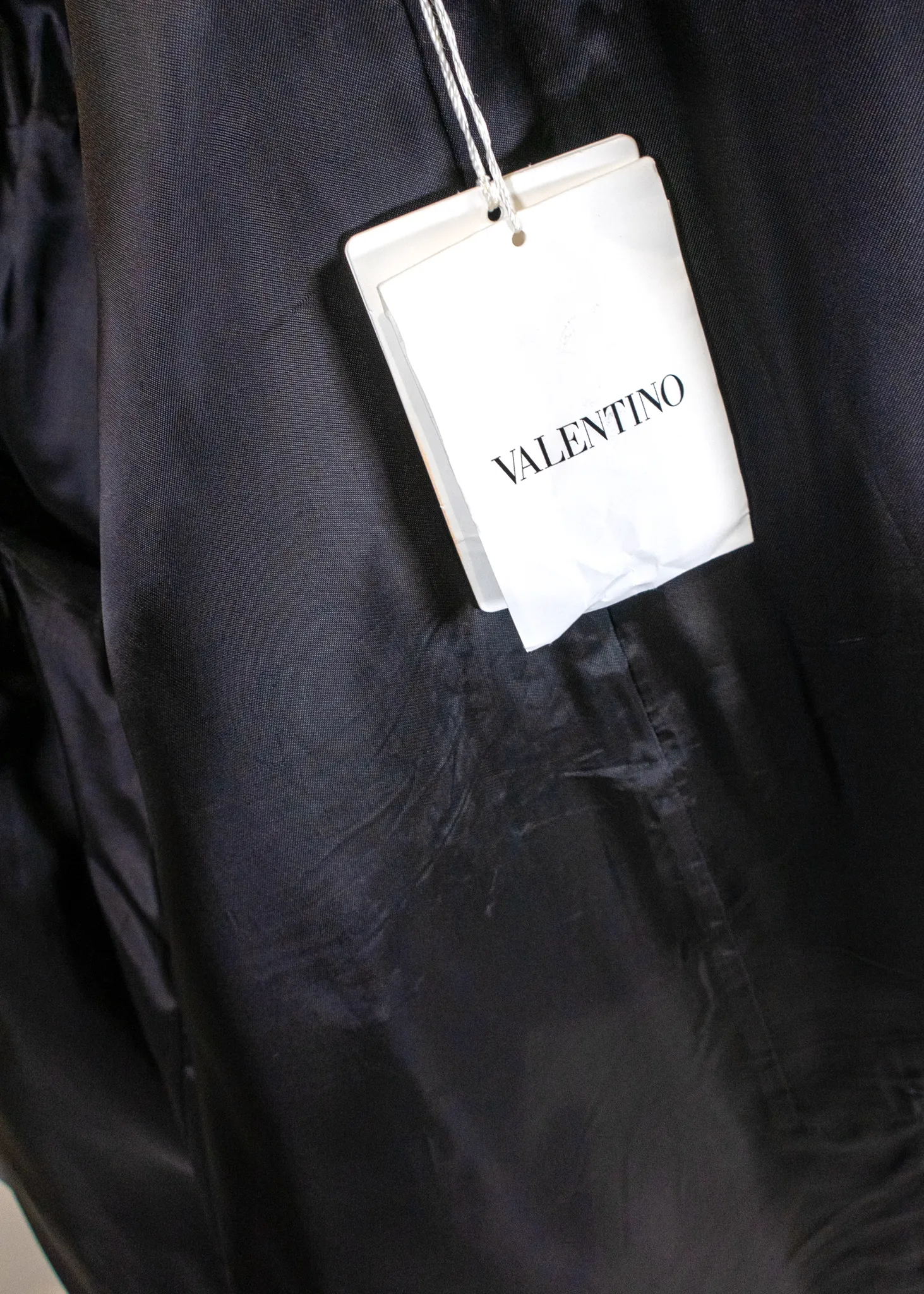 Valentino Leather Caban Coat