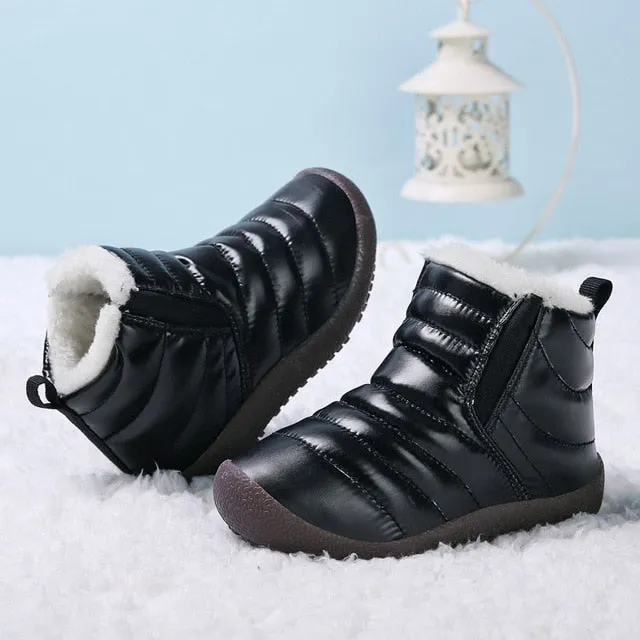 Winter Boots Girls Waterproof Snow Shoes Kids Keep Warm Children Boots