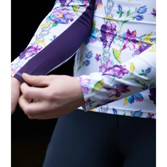 Women´s Functional Training Shirt Lilac Flower