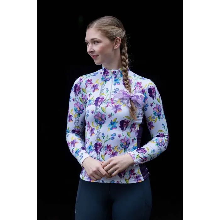 Women´s Functional Training Shirt Lilac Flower