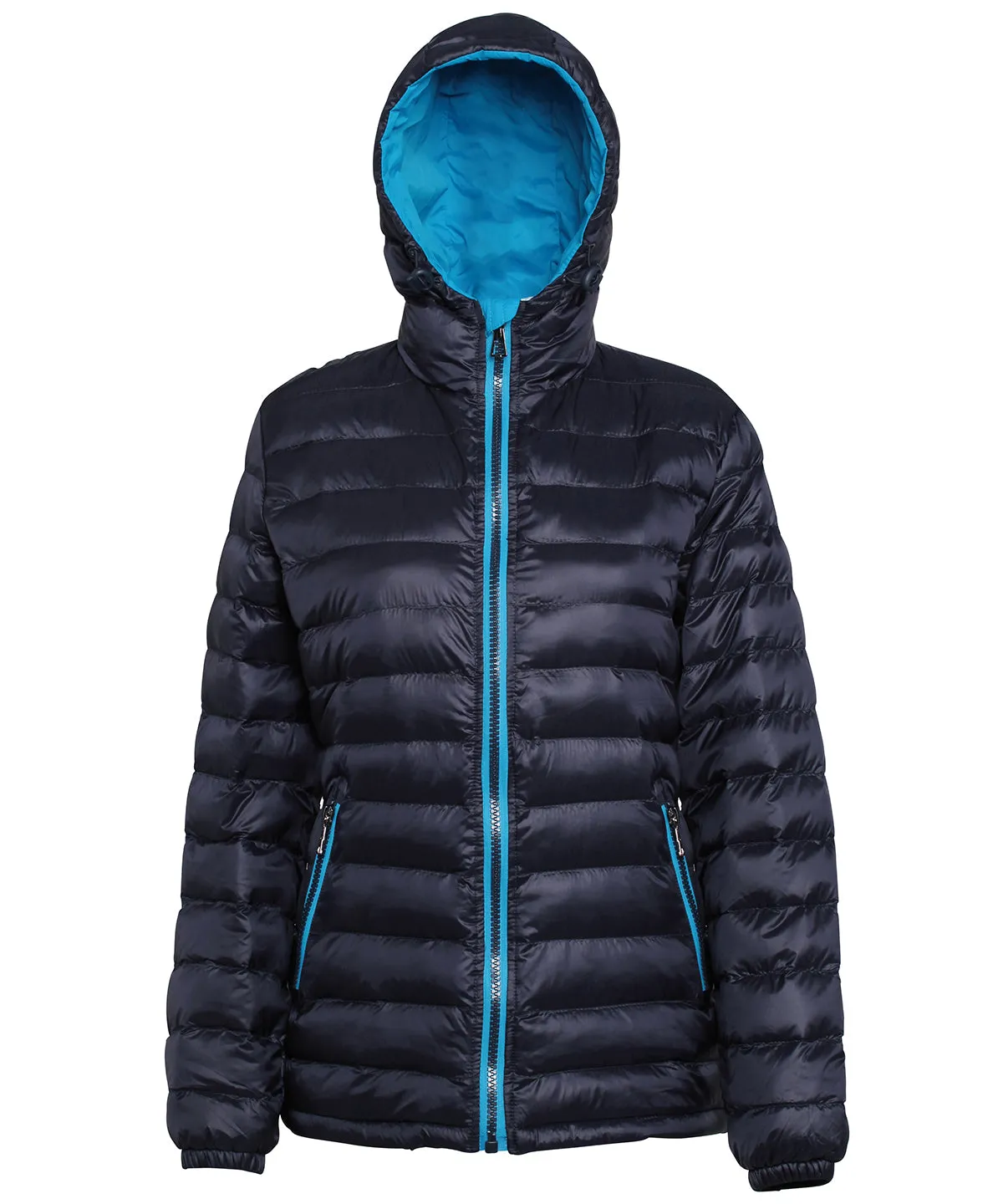 Womens padded jacket | Navy/Sapphire