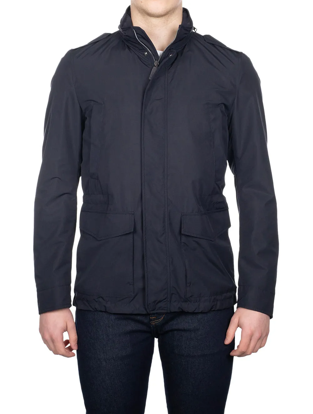 Woven Field Jacket Navy