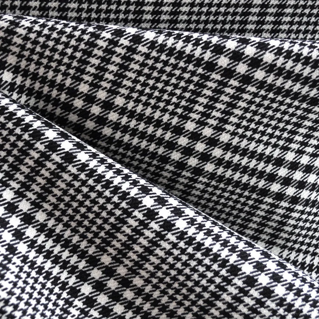 Woven Glen Plaid Black/Cream