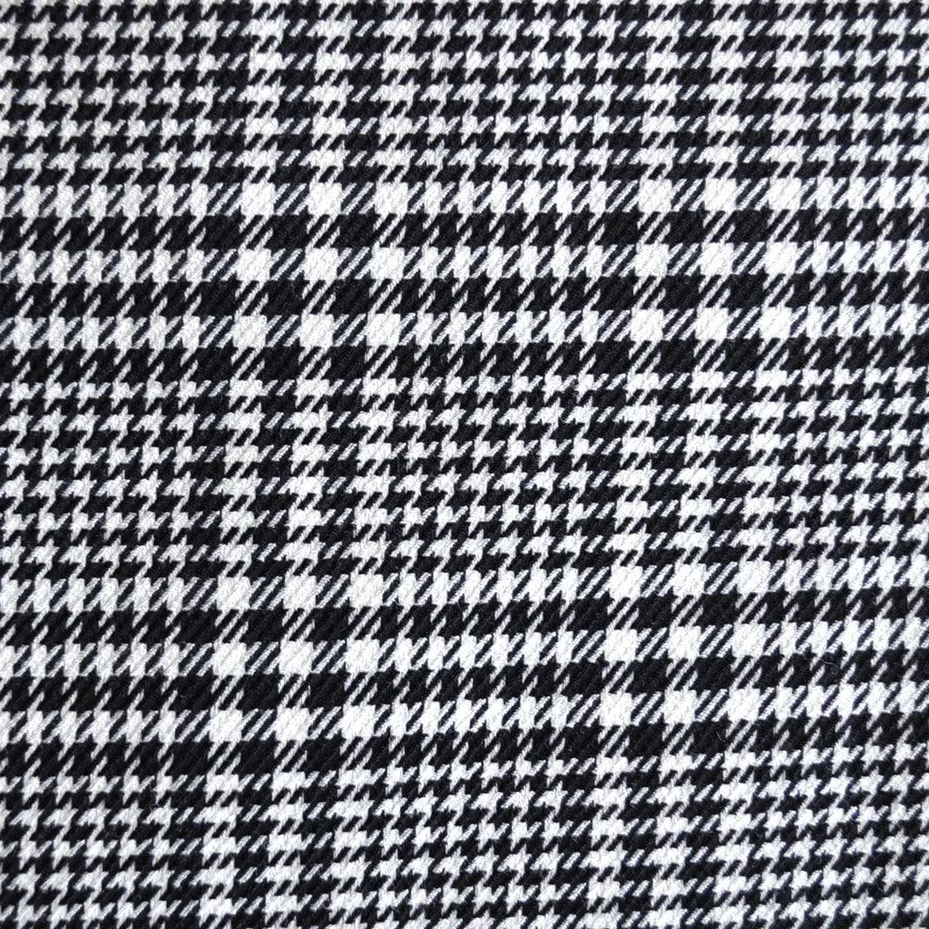 Woven Glen Plaid Black/Cream