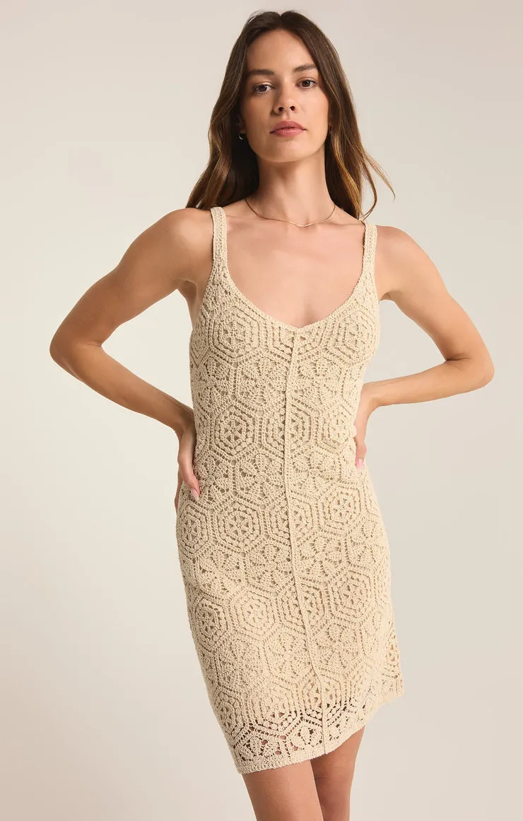 Z-Supply ALLURE CROCHET MINI DRESS - Natural