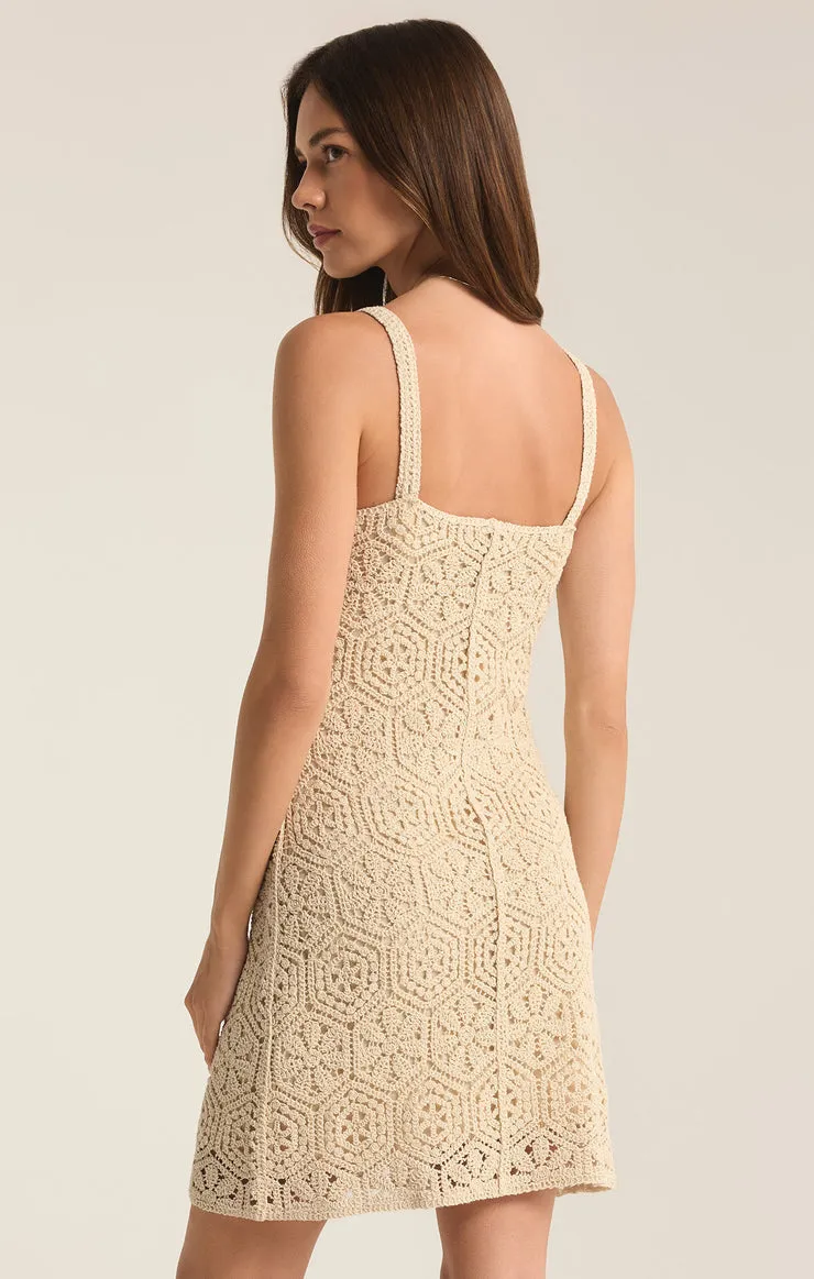 Z-Supply ALLURE CROCHET MINI DRESS - Natural